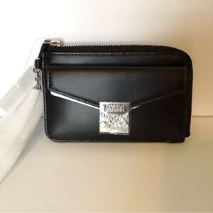 MCM mini zip card case NEW